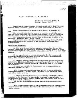 City Council Meeting Minutes, January 10, 1967