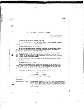 City Council Meeting Minutes, December 17, 1974