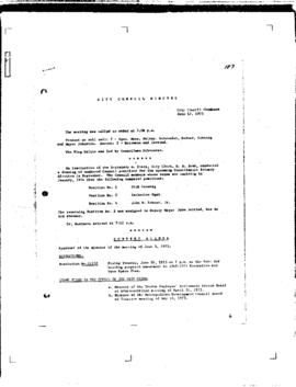 City Council Meeting Minutes, June 12, 1973