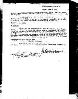 City Council Meeting Minutes, June 19, 1956