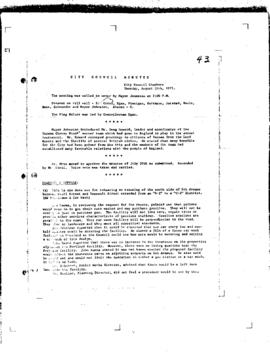 City Council Meeting Minutes, August 10, 1971