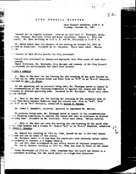 City Council Meeting Minutes, October 24, 1967
