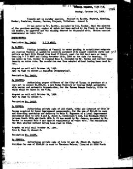 City Council Meeting Minutes, October 24, 1955