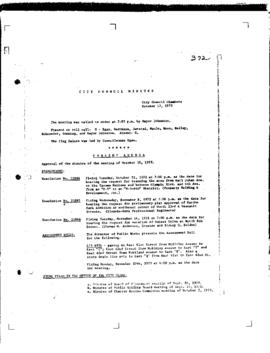 City Council Meeting Minutes, October 17, 1972