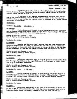 City Council Meeting Minutes, January 3, 1956