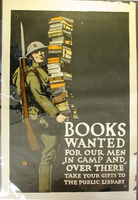Books wanted for our men in camp and "Over There"
