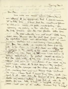 T. Handforth Letter to Stan from November 7th, 1933