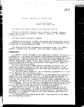 City Council Meeting Minutes, September 16, 1968