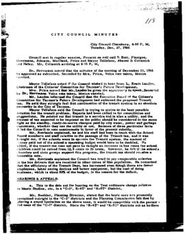 City Council Meeting Minutes, December 27, 1966