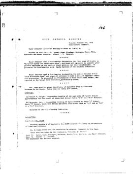 City Council Meeting Minutes, October 5, 1971