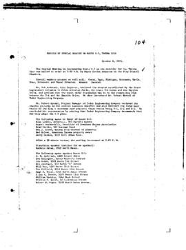 City Council Meeting Minutes, October 4, 1971