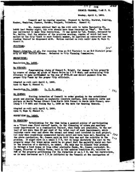 City Council Meeting Minutes, April 2, 1956