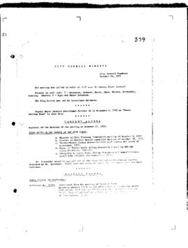City Council Meeting Minutes, October 24, 1972