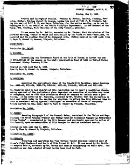 City Council Meeting Minutes, May 2, 1955