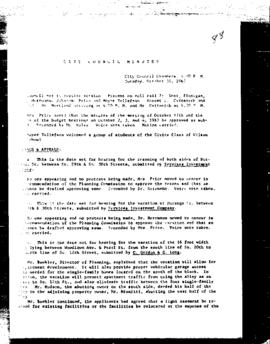 City Council Meeting Minutes, October 31, 1967