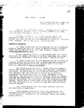 City Council Meeting Minutes, November 22, 1966