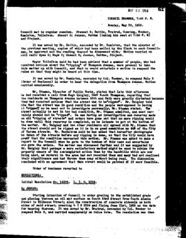 City Council Meeting Minutes, May 23, 1955