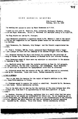 City Council Meeting Minutes, June 17, 1969