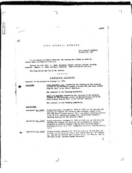 City Council Meeting Minutes, October 22, 1974