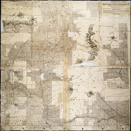 Map Showing Land Grant of the Northern Pacific Railroad Co. in Western Washington and Northern Or...