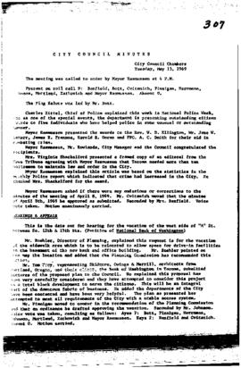City Council Meeting Minutes, May 13, 1969