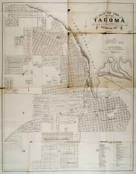 Map of the City of Tacoma, Washington Territory: Pacific Terminus of the Northern Pacific R.R. on...