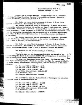 City Council Meeting Minutes, October 13, 1959
