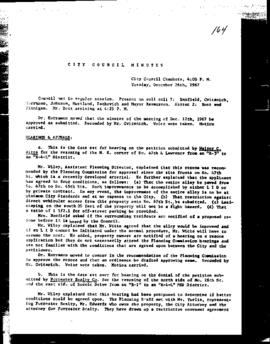 City Council Meeting Minutes, December 26, 1967