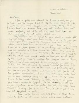 T. Handforth Letter to Stan from Peiping [Beijing], China November 20th, 1934