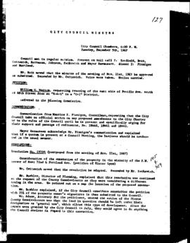 City Council Meeting Minutes, December 5, 1967