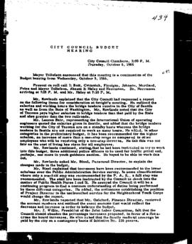 City Council Meeting Minutes, October 6, 1966