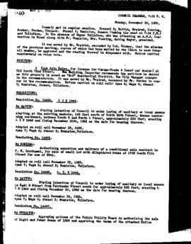 City Council Meeting Minutes, November 28, 1955