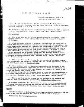 City Council Meeting Minutes, November 14, 1967