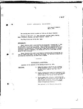 City Council Meeting Minutes, May 2, 1972
