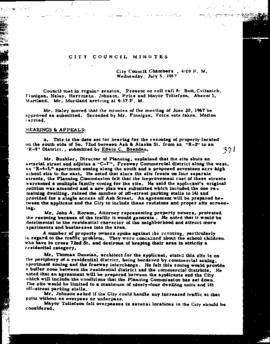 City Council Meeting Minutes, July 5, 1967