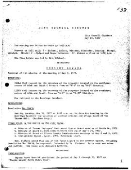 City Council Meeting Minutes, May 10, 1977