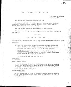 City Council Meeting Minutes, April 18, 1978