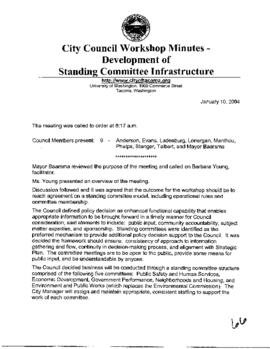 City Council Meeting Minutes, January 10, 2004