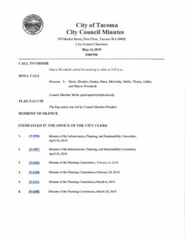 City Council Meeting Minutes, May 14, 2019
