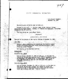 City Council Meeting Minutes, November 18, 1980