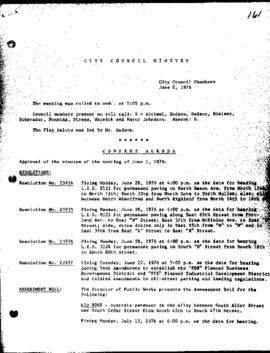 City Council Meeting Minutes, June 8, 1976